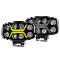 Feux de conduite à LED super lumineux de 10 pouces pour Scania et pour remorques de camions Volvo Taches de toit 12V 24V-État neuf