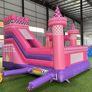 Castillo Inflable <span class=keywords><strong>Rosa</strong></span> Princesa de Hpfburg <span class=keywords><strong>con</strong></span> Tobogán, Casa de Brinco Inflable <span class=keywords><strong>con</strong></span> Resbaladilla - Product Image 4