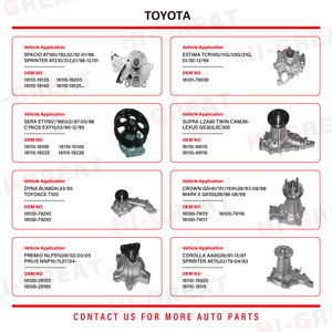 Pompa dell'Acqua per Motori Auto Giapponesi, <span class=keywords><strong>Ricambi</strong></span> Auto per Toyota, Nissan, Mitsubishi, Honda, Isuzu, Hyundai, Kia - Product Image 3