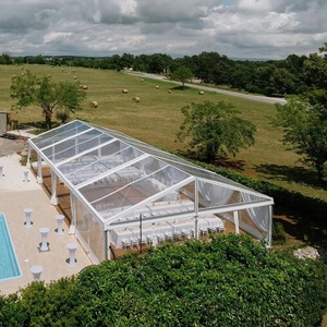 Grande Tente de Réception Blanche à Structure Géométrique <span class=keywords><strong>pour</strong></span> Location Événementielle, Fêtes et Cérémonies de Mariage - Product Image 4
