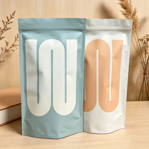 Custom Logo Matte Resealable Stand Up Zipper Pouch Cosmetic Skincare Packaging <b>Bag</b> - Product Image 1