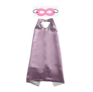 Capa de disfraz de trama de película para niños con máscara de ojos, capas sólidas para niños y niñas, capas de satén, fiesta de cumpleaños - Product Image 5