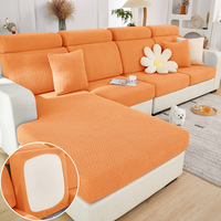 Housses de coussin unies personnalisables pour canapé sectionnel, design européen, décoration intérieure, coussin de siège lavable 100% polyester