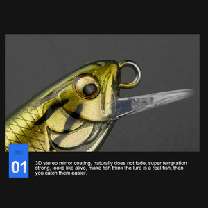 JOHNCOO 55mm 4.4g Minnow Hard Lures per Spigola 2020, Wobbler a Lenta Affondamento, Esche Artificiali da Pesca - Product Image 3
