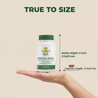 Capsules de Rhodiola Rosea - Usage Adulte - Marque Privée OEM/ODM - Supplément Adaptogène pour Soulager le Stress et Booster l'Énergie - 60 Capsules/Flacon - 2
