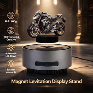 Auto Lift-Down Magnetic Levitating Display Stand Hold 400G 360°Rotating Plug-in Power Floating Platform for Jewelry Advertising - Product Image 2