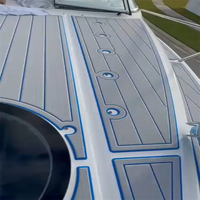 Tapis de pont en mousse EVA imitation teck pour bateau 2021 Re-gal 26 XO Bow, style SeaDek MarineMat Gatorstep, auto-adhésif