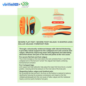 JOGHN Vier Verschiedene Gewölbehöhen Plantarfasziitis-Einlegesohlen 220+ Pfund Plattfuß Orthopädische Einlegesohlen Poron Orthopädische Einlegesohlen - Product Image 6