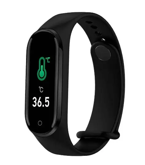 M5 Pro Fitness Smart Bracelet Watch Body Temperature Monitors Smart Band Waterproof Men Sport Women Smarth Watch