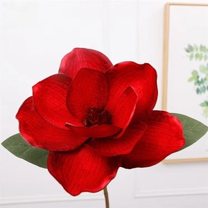 Wholesale Artificial Magnolia Flower <b>Branch</b> in Large White Red <b>for</b> New Year Christmas Wedding Valentine's Day Easter <b>Decor</b> - Product Image 4