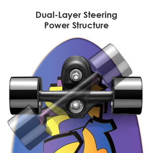 ZHOYA Planche de <span class=keywords><strong>Surf</strong></span> Terrestre V8 Deuxième Génération Améliorée pour l'Entraînement au Ski de <span class=keywords><strong>Surf</strong></span>, au <span class=keywords><strong>Surf</strong></span> Urbain et au Glisse de Mobilité - Product Image 3