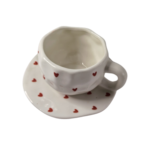 Tasse à café en céramique de haute qualité avec motif d'amour, tasse à thé en céramique, design en forme de cœur, tasses faites à la main, nouvelle arrivée de l'usine - Product Image 3