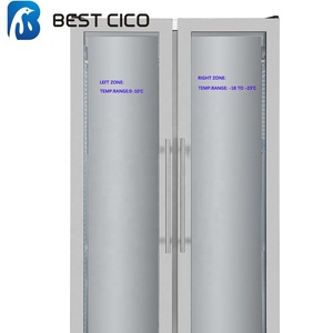 Réfrigérateur-Présentoir à Boissons CICO ; Réfrigérateur-Congélateur Combiné à Portes Françaises Multi-Produits Réfrigérants SD-820BS - Product Image 3