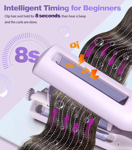 Rizador de Pelo Multifuncional con Tamaños Ajustables de 0.75, 1, 1.5 y 1.25 Pulgadas, Rizador Iónico para Ondas Profundas y Rizos Tipo Huevo - Product Image 4