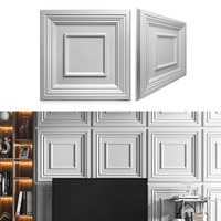 Panel Dinding PVC 3D Embossed, Panel Dinding Dekoratif Tahan Air Ringan untuk Hotel, Homestay, Kantor, Latar Belakang Livestream