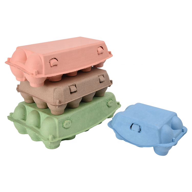 Biodegradable Colored Paper Egg Carton Tray
