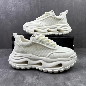 Zapatos Casuales de <span class=keywords><strong>Hombre</strong></span> de Diseño de Lujo, Nuevos, de Piel Sintética, con Cordones, de Caña Alta, Otoñales, a la Moda, Combinables con Todo, Cómodos y que Aumentan la Estatura - Product Image 1