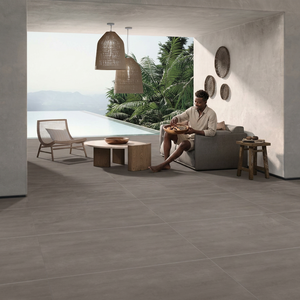 Beola Grey Rustic Porcelain Floor Tiles 600x1200mm Matt Glazed Anti Slip Stone Design - Product Image 6