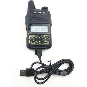 Мини рация Baofeng BF-T1 детей Woki Toki USB зарядное устройство для детей домофон <span class=keywords><strong>HF</strong></span> трансивер портативный CB Ham Radio UHF передатчик - Product Image 3