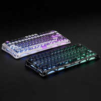 Teclado para Juegos GravaStar Mercury V75 HE 75% con Cable, Efecto Hall, Gateron Jade Pro, 8KHz Rapid Trigger, LKP, Semi-Aluminio, RGB