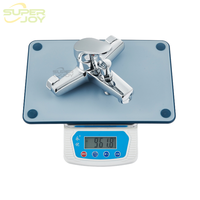 Robinet de douche mural monocommande moderne 1003FA avec cartouche céramique 40 mm, économie d'eau, raccord en laiton et écrou en acier inoxydable