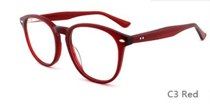 Montura de Gafas Redonda de Acetato, Montura Completa para Lentes Ópticas, Duradera y Ligera, para Hombre y Mujer - Product Image 3