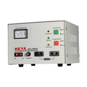 SVC-1500VA Single Phase Servo Copper Coil AVR Automatic Voltage Regulators Stabilizers CE Certified LED Display AC Current Type