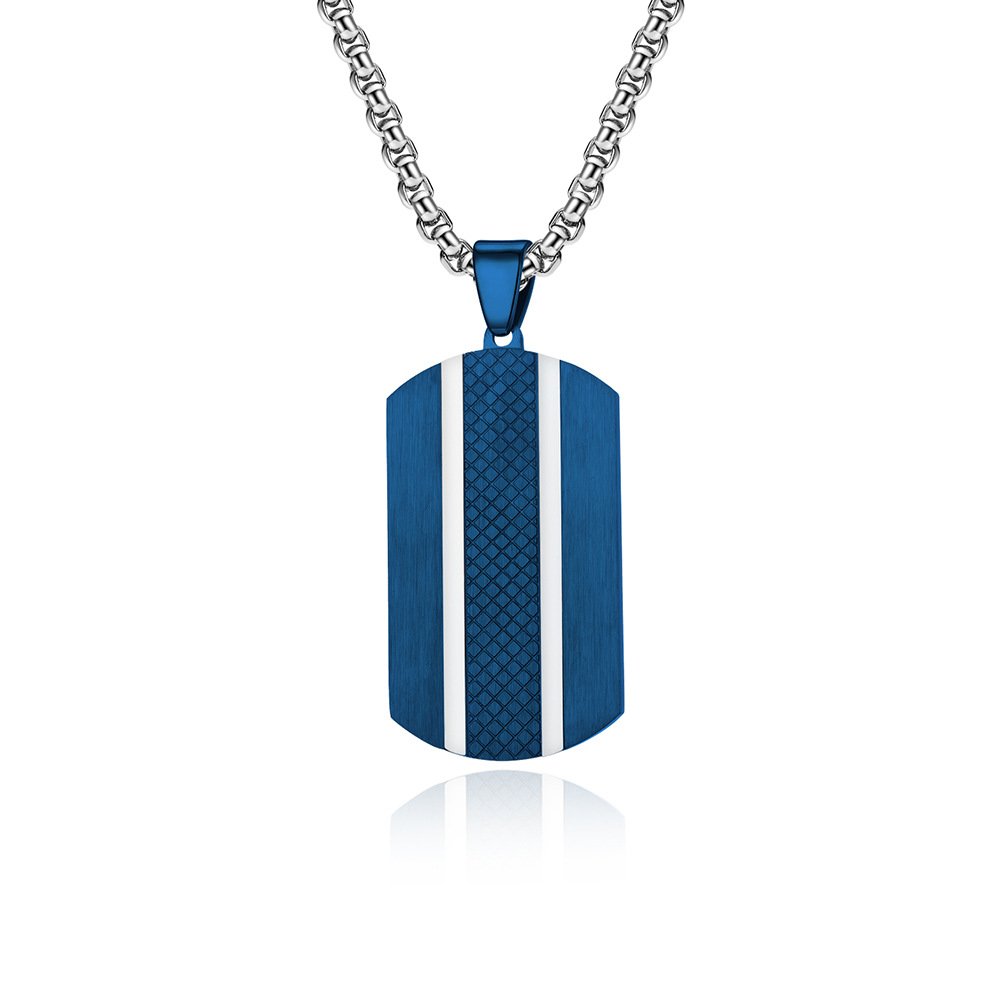 Pendentif Simple Bleu Sans Chaîne