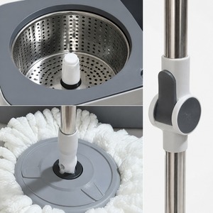 Juego de Mopa Giratoria de Doble Accionamiento con Escurridor y Cabezal Giratorio para Tareas Diarias <span class=keywords><strong>en</strong></span> el Hogar, Cocina y Baño - Product Image 2