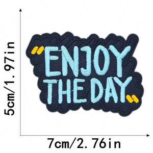 Patchs brodés à repasser avec citations positives et phrases « Have a Great Day » - Product Image 5