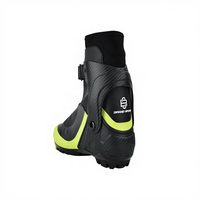 Raquettes à neige en cuir BS - Chaussures d'hiver imperméables complètement imperméables pour le ski, bottes de ski pour adultes