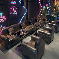 Maßgefertigte Kommerzielle Möbel Bar KTV Restaurant Sitzgelegenheiten Sofa Luxus-Design Sitzecken Bar-Möbel Nachtclub-Sofa Tisch