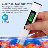 Stylo testeur de qualité de l'eau 4 en 1, TDS, EC, thermomètre, analyseur numérique de pureté de l'eau pour aquarium, piscine
