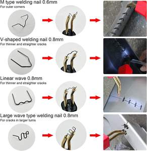 Power 50W <span class=keywords><strong>Hot</strong></span> Nietmachine Plastic Welder Gun Lassen Kit Met 200Pcs 4 Soorten Nietjes Voor Plastic Repareren - Product Image 6