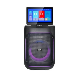 JBA Outdoor 8-inch RGB Speaker With Android Touchscreen Karaoke Portable <b>Bluetooth</b> 5.1 USB TF <b>Card</b> Support - Product Image 1