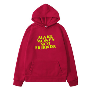 Fai soldi non <span class=keywords><strong>felpa</strong></span> con cappuccio con lettere stampate - Product Image 5