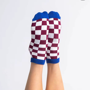 High Quality Custom Logo Popular Checkers Grip Yoga Pilates <b>Socks</b> Durable Sporty Ankle <b>Sock</b> Fitness Grips Wholesale - Product Image 4