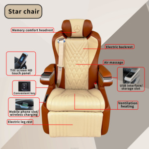 Asiento de Aviación para Automóvil, Modificación para <span class=keywords><strong>Volkswagen</strong></span> <span class=keywords><strong>T4</strong></span> T5 T6 T7, Benz V260 Vito V220 V250d V300 Sprinter VIANO Clase V - Product Image 5