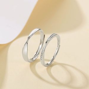 Mbius Eheringe für Paare S925 Vergoldet Instagram-Style Design Paar Minimalistisch Modisch Großhandel - Product Image 2