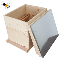 Ensemble complet de 10 ruches en bois Langstroth, kit de démarrage pour apiculteurs, ruche complète à 2 niveaux Langstroth pour les fermes apicoles