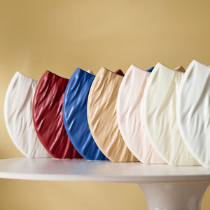 Vases en porcelaine pour la décoration de la maison et <span class=keywords><strong>du</strong></span> bureau, nouveauté 2025, pour le salon, finition mate moderne, vase à fleurs en céramique - Product Image 5