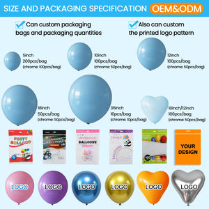 Packing Gold Metal Inflatable Metallized Helium Valentine Birthday Metallic Chrome Latex <strong>Balloon</strong> for Children's Party Decoration - Product Image 2