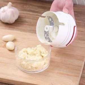 New Kitchen Hand Press Garlic Crusher Mincer Meat Slicer Onion Masher Manual <b>Vegetable</b> Smasher Fruit <b>Chopper</b> Red Pepper Grinder - Product Image 5