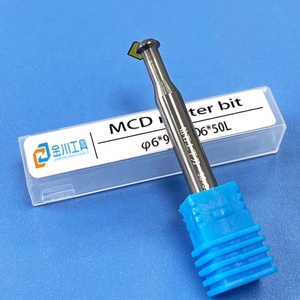 Jinchuan MCD 45 Graus Chanfro Final Moinho Venda Quente Atacado Ferramenta De Diamante 6mm Shank Diâmetro PCD Fresa <span class=keywords><strong>Router</strong></span> Bit ODM - Product Image 3