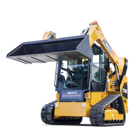 Chargeuse compacte SANY 4,68T avec moteur Yanmar pour la manutention de matériaux de construction et la rétrocaveuse de tracteur