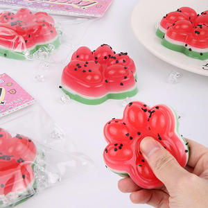 Jelly Glitter <b>Cat</b> Claw Pinch Squeeze Toys Mochi TPR Soft Stretchy Tabasquishy for Stress Release for Kids Aged 5 to 7 Years - Product Image 5