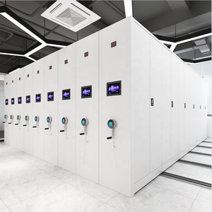 Rack dense mobile manuel Système de stockage <span class=keywords><strong>d</strong></span>'archives électrique Étagère compacte Cabinet coulissant intelligent mobile pour fichiers médicaux - Product Image 3