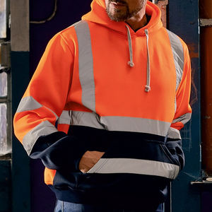 <span class=keywords><strong>Felpa</strong></span> con <span class=keywords><strong>cappuccio</strong></span> impermeabile da <span class=keywords><strong>uomo</strong></span> con <span class=keywords><strong>cappuccio</strong></span> ad alta visibilità - Product Image 3