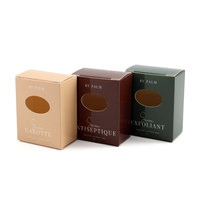 Cajas de Embalaje Cosmético Personalizadas con MOQ Bajo, Cajas de Jabón con Ventana e Impresión de Logotipo Personalizado