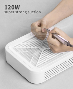 Aspirateur de poussière d'ongles sans fil rechargeable 120W, perceuse à ongles sans fil, nettoyeur de table pour manucure - Product Image 2